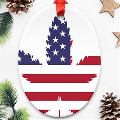 Marijuana Drugs Cannabis Drug Hemp Ornament (oval) by Sapixe