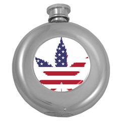 Marijuana Drugs Cannabis Drug Hemp Round Hip Flask (5 Oz) by Sapixe