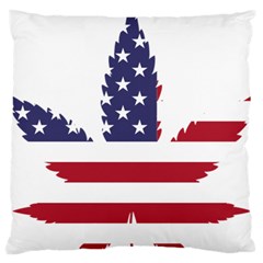 Marijuana Drugs Cannabis Drug Hemp Large Cushion Case (two Sides) by Sapixe