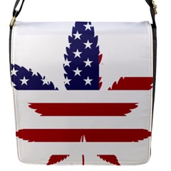 Marijuana Drugs Cannabis Drug Hemp Flap Closure Messenger Bag (s) by Sapixe