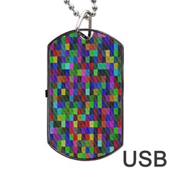 B 7 Dog Tag Usb Flash (two Sides) by ArtworkByPatrick