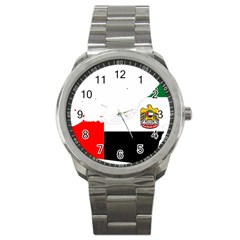 Borders Country Flag Geography Map Sport Metal Watch by Sapixe