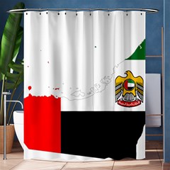 Borders Country Flag Geography Map Shower Curtain 60  X 72  (medium)  by Sapixe