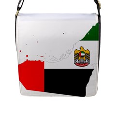 Borders Country Flag Geography Map Flap Closure Messenger Bag (l) by Sapixe