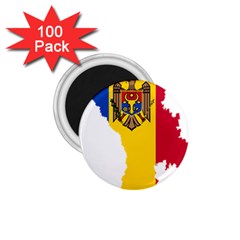 Moldova Country Europe Flag 1 75  Magnets (100 Pack)  by Sapixe