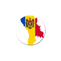 Moldova Country Europe Flag Golf Ball Marker by Sapixe