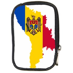 Moldova Country Europe Flag Compact Camera Leather Case by Sapixe