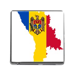 Moldova Country Europe Flag Memory Card Reader (square 5 Slot) by Sapixe