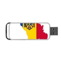 Moldova Country Europe Flag Portable Usb Flash (two Sides) by Sapixe