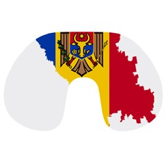 Moldova Country Europe Flag Travel Neck Pillow by Sapixe