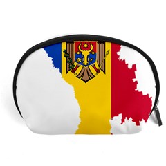 Moldova Country Europe Flag Accessory Pouch (large) by Sapixe