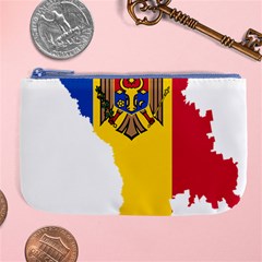 Moldova Country Europe Flag Large Coin Purse by Sapixe