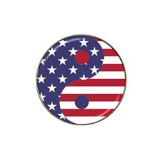 Yang Yin America Flag Abstract Hat Clip Ball Marker (10 Pack) by Sapixe