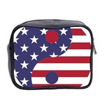 Yang Yin America Flag Abstract Mini Toiletries Bag (Two Sides) Back