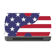 Yang Yin America Flag Abstract Memory Card Reader With Cf by Sapixe