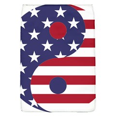 Yang Yin America Flag Abstract Removable Flap Cover (l) by Sapixe