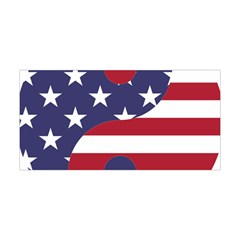 Yang Yin America Flag Abstract Yoga Headband by Sapixe