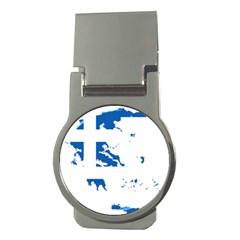 Greece Country Europe Flag Borders Money Clips (round)  by Sapixe