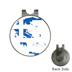 Greece Country Europe Flag Borders Hat Clips With Golf Markers by Sapixe