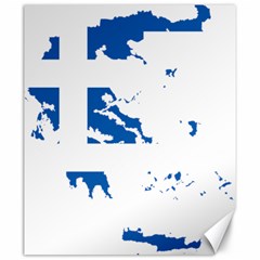 Greece Country Europe Flag Borders Canvas 20  X 24  by Sapixe