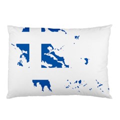 Greece Country Europe Flag Borders Pillow Case by Sapixe