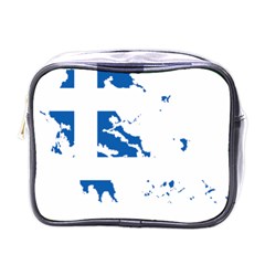 Greece Country Europe Flag Borders Mini Toiletries Bag (one Side) by Sapixe