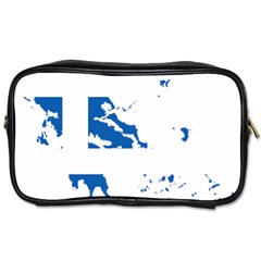 Greece Country Europe Flag Borders Toiletries Bag (one Side) by Sapixe