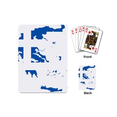 Greece Country Europe Flag Borders Playing Cards Single Design (mini) by Sapixe