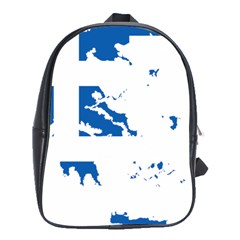 Greece Country Europe Flag Borders School Bag (xl) by Sapixe