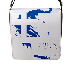 Greece Country Europe Flag Borders Flap Closure Messenger Bag (l) by Sapixe