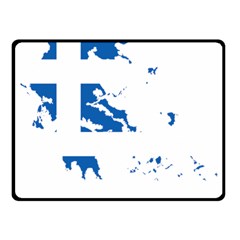 Greece Country Europe Flag Borders Double Sided Fleece Blanket (small)  by Sapixe