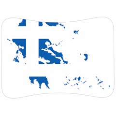 Greece Country Europe Flag Borders Velour Seat Head Rest Cushion by Sapixe