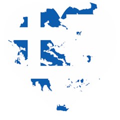 Greece Country Europe Flag Borders Wooden Puzzle Heart