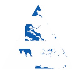 Greece Country Europe Flag Borders Wooden Puzzle Triangle by Sapixe