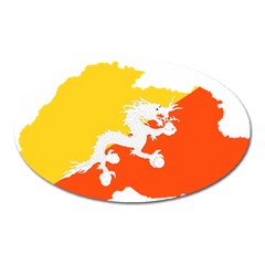 Borders Country Flag Geography Map Oval Magnet by Sapixe