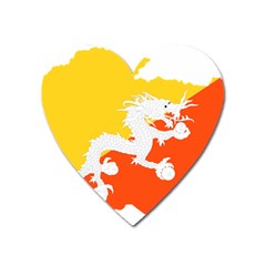 Borders Country Flag Geography Map Heart Magnet by Sapixe