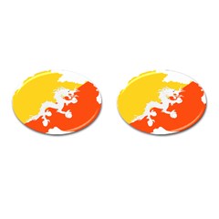 Borders Country Flag Geography Map Cufflinks (oval) by Sapixe