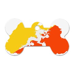 Borders Country Flag Geography Map Dog Tag Bone (one Side) by Sapixe