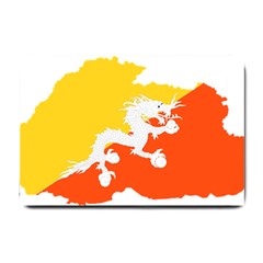 Borders Country Flag Geography Map Small Doormat  by Sapixe