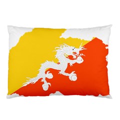 Borders Country Flag Geography Map Pillow Case by Sapixe