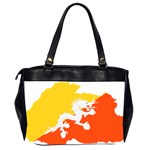 Borders Country Flag Geography Map Oversize Office Handbag (2 Sides) Back