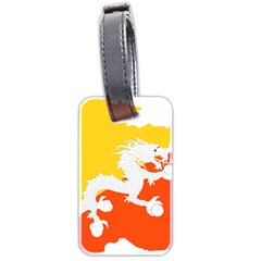 Borders Country Flag Geography Map Luggage Tag (two Sides) by Sapixe