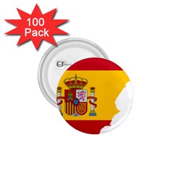 Spain Country Europe Flag Borders 1 75  Buttons (100 Pack)  by Sapixe