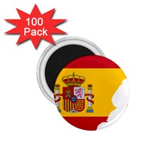 Spain Country Europe Flag Borders 1 75  Magnets (100 Pack)  by Sapixe