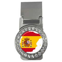 Spain Country Europe Flag Borders Money Clips (cz)  by Sapixe