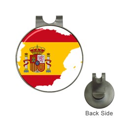 Spain Country Europe Flag Borders Hat Clips With Golf Markers by Sapixe