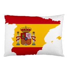 Spain Country Europe Flag Borders Pillow Case by Sapixe