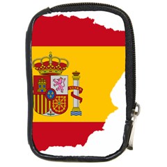 Spain Country Europe Flag Borders Compact Camera Leather Case by Sapixe