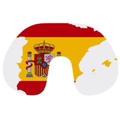 Spain Country Europe Flag Borders Travel Neck Pillow by Sapixe