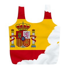 Spain Country Europe Flag Borders Full Print Recycle Bag (l) by Sapixe